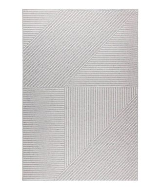 AFK Living Alfombra estilo Japandi gris 120 x 170 cm