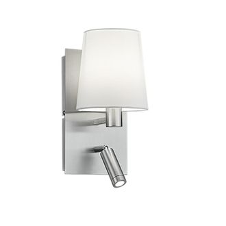 Trio Aplique Moderno Con Pantalla Blanca Y Spot Led Marriot Nickel Trio Lighting