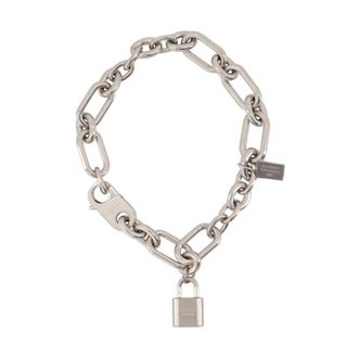 Acne Studios Lock Charm Ketting Halsketting - Heren - Kettingen - Grijs - ONE Size - Accessoires