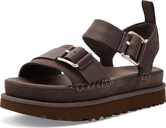UGG Goldenstar Villa Womens Sandals Molasses : 7.5 B - Medium, Leather