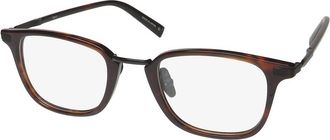 John Varvatos Mens V405 Square Eyeglasses In Brown