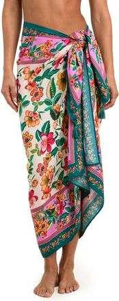 Sunshine 79 Zen Garden Cover-Up Pareo in Blue/Green Multi at Nordstrom