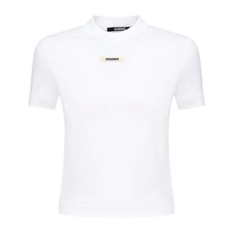 Jacquemus Dames, Tops, Wit, Maat: M Katoen