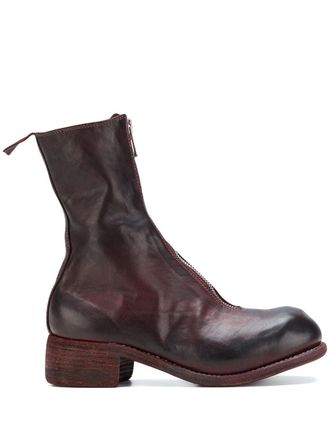 Guidi front zip boots - Rosa