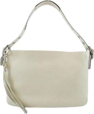 Coach Pre-owned Leather Shoulder Bag 1429 - Dames - Vintage Schoudertas - Wit - ONE Size - Leer - Vintage
