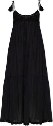 Ulla Johnson Linnea Jurk - Dames - Casual kleedjes - Zwart - M - Katoen - Kleedjes