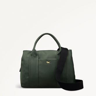 Radley London Khaki Medium Ziptop Grab Bag Grove Close SS26 Radley London