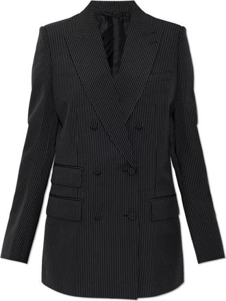 Tom Ford Pinstripe Blazer - Dames - Blazers - Zwart - 2XS - Leer - Jassen