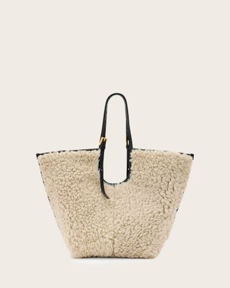 AllSaints Ara Shearling Tote Bag
