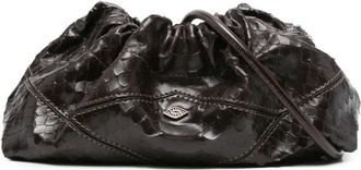 BA&SH Clutch June con coulisse - Marrone