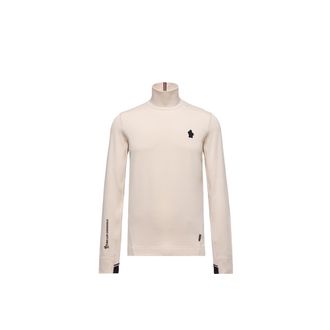 Moncler Moncler Polartec Turtleneck, Men, White, Size: Xxl