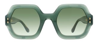 Isabel Marant IM0004NS Geometric Acetate Sunglasses - Green