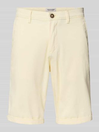 Jack & Jones Jack & Jones Straight Fit Shorts mit Eingrifftaschen Modell Bowie in Hellgelb, Gr&ouml;&szlig;e XXL
