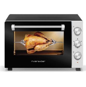 Riviera & Bar Riviera&bar - Horno De Encimera 30l 1500w Negro/acero Inoxidable - Qfr300