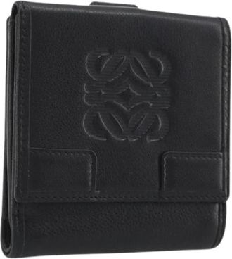 Loewe Pre-owned Wallet - Dames - Vintage Accessoires - Zwart - ONE Size - Leer - Vintage