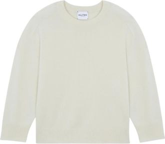 Kujten 00-5 Round-neck Truien - Dames - Ronde hals truien - Wit - M - Truien & Vesten