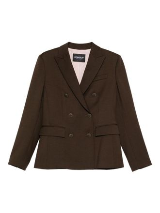 Dondup Brown Double-Breasted Jacket