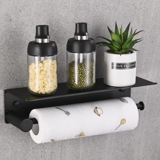 OEM Soporte Magn&eacute;tico De Pared Para Toallas De Papel Sin Necesidad De Taladrar, Ideal Para La Cocina, Con Estante De Almacenamiento Integrado Y Fabricado 