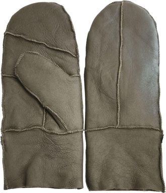 TruClothing Sheepskin Mittens Leather Winter Gloves Shearling Wool Lining
