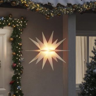 vidaXL L&aacute;mparas De Navidad Led Plegables 3 Unidades Blanco 100 Cm Vidaxl