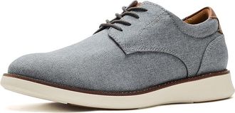 Florsheim Launch Canvas Plain Toe Oxford Mens Shoes Gray : 10.5 W (3E), Canvas/Leather/Textile