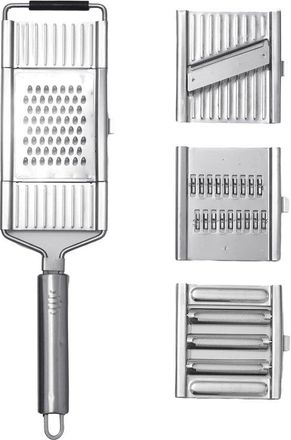 OEM Cortador De Verduras Multifuncional 4 En 1: Rallador Y Picador De Acero Inoxidable, Cortador De Patatas Y Frutas, Color Plata