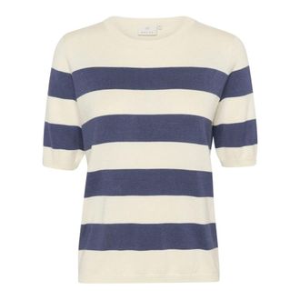 Kaffe KAlizza Maglia a Righe - - Knitwear - Donna - Blu - 2XL