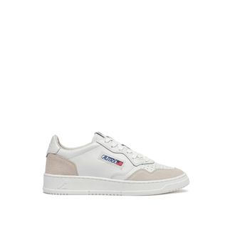 Autry Medalist Low Sneakers - Heren - Schoenen - Wit - Maat: 41 EU Katoen