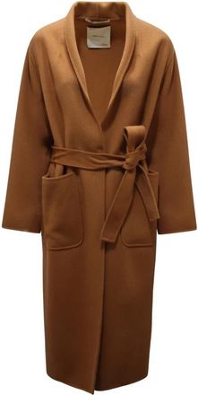 Emma & Gaia Capes - Dames - Jas met riem - Bruin - XS - Jassen