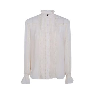 Ralph Lauren Overhemden, Dames, Beige, L, Katoen, Blouse