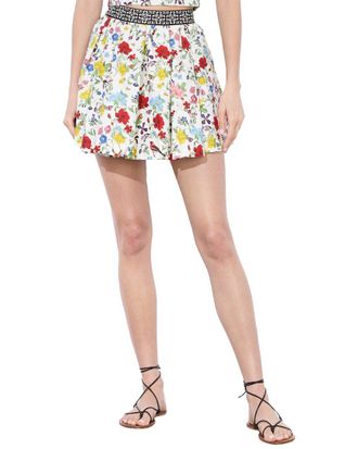 Alice & Olivia Alice + Olivia Haven Linen-Blend Skirt