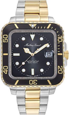 Mathey-Tissot Mens Vintage Black Dial Watch