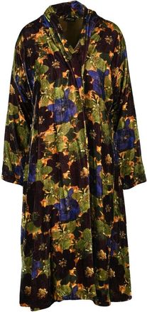 Raga Velvet Overcoat Open - Multicolor
