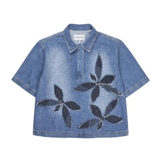 Munthe Shirts, female, Blue, Size: XL Blouses