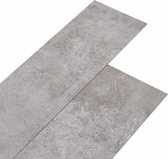 vidaXL Laminas De Suelo De Pvc Autoadhesivas Gris Terracota Vidaxl