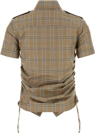 Burberry Womens Woven Shirt Beige Cotton