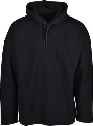 Hev&ograve; Black Viscose Polyamide Elastomer Men Sweatshirt
