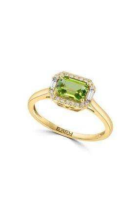 Effy Diamond & Peridot Ring in Green at Nordstrom Rack, Size 7