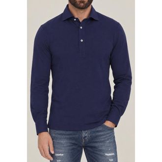 Brunello Cucinelli MenS Indigo Blue Cotton Long Sleeve Shirt, Size XXS