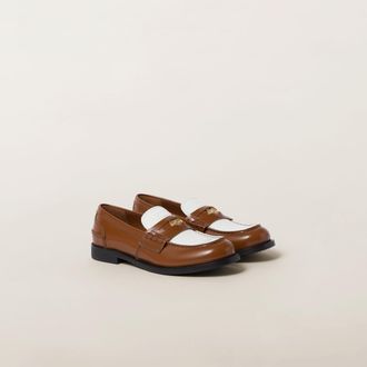 Miu Miu Leather penny loafers
