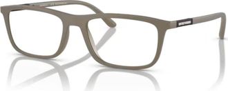Emporio Armani 4160 Sole Rectangular Eyeglasses with Matte Frame