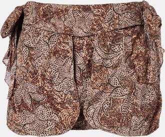 Isabel Marant Minigonna Coralie in cotone con stampa