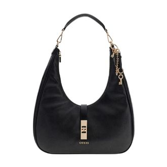 Guess Dames, Tassen, Zwart, Maat: ONE Size Leer