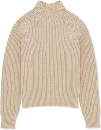 Fortela Leona High Neck Wool and Cashmere Sweater in Cream at Nordstrom, Size X-Small Eu