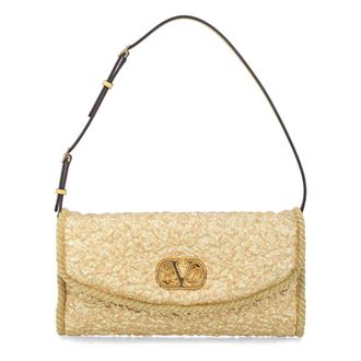 Valentino Garavani Shoulder Bags, female, Yellow, Size: ONE SIZE DeVain Small Shoulder Bag