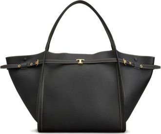 Tod's Black Logo Medium Tote