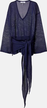 The Attico Abito corto in maglia traforata