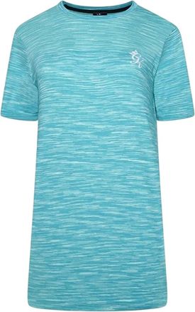 The Gym King Heren Crew Neck Slim T-Shirt (Oceaan Blauw)