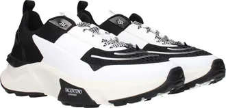 Valentino Garavani Mens Black Fabric Athletic Sneakers
