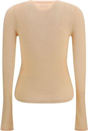 Chlo&eacute; Womens Orange Wool Oves Aries Sweatshirt Clothing